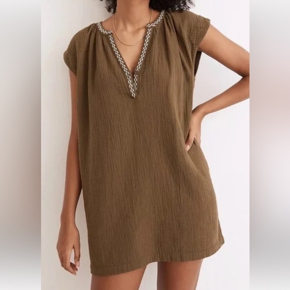 Madewell Women’s Embroidered Lightestspun Cover Up Tunic 100%Cotton Size  XSmall - Picture 12 of 14